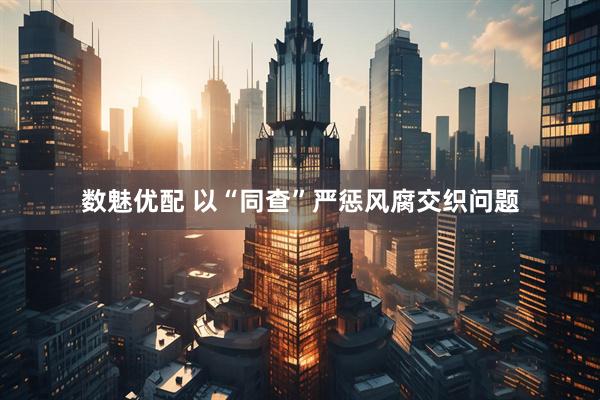 数魅优配 以“同查”严惩风腐交织问题