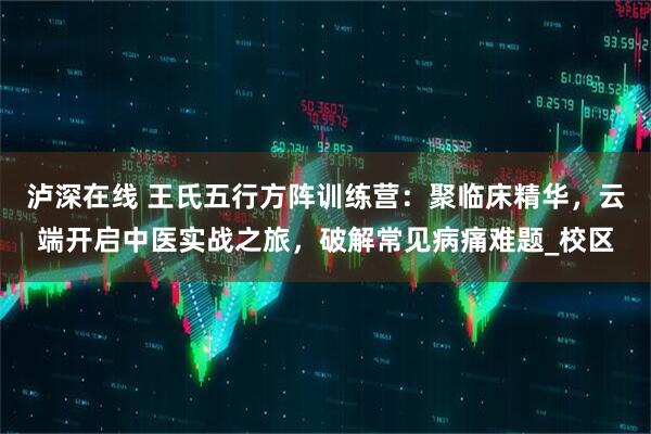 泸深在线 王氏五行方阵训练营：聚临床精华，云端开启中医实战之旅，破解常见病痛难题_校区